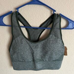 Green PINK Sports Bra